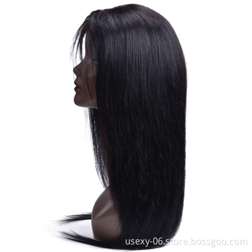 Cheap Price Raw Indian Hair Directly From India Natural Straight 4*4 Lace Closure Wigs Original Human Hair Wig For Black Women